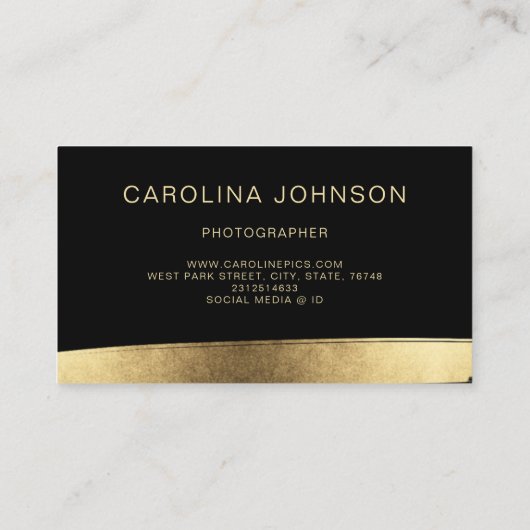 Carte De Visite AJOUTER VOTRE TEXTE Entreprise modifiable personna (Dos)