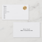 Carte De Visite Ajoutez simplement votre logo, blanc clair/DO-IT-Y (Devant / Derrière)