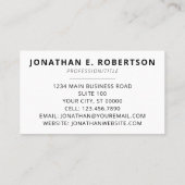 Carte De Visite Ajoutez simplement votre logo horizontal Ratio 3:1 (Dos)