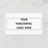 Carte De Visite Ajoutez simplement votre logo horizontal Ratio 3:1 (Devant)