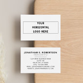 Carte De Visite Ajoutez simplement votre logo horizontal Ratio 3:1