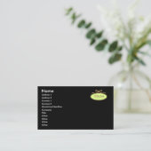 Carte De Visite Ajoutez simplement votre logo, noir, (Debout devant)