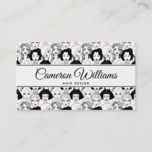 Carte De Visite Ajoutez vos femmes nommées de avec le motif de