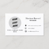 Carte De Visite Ajoutez vos propres icônes logo URL créative code  (Devant)