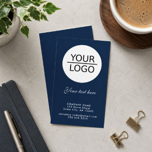 Carte De Visite Ajoutez votre logo avec une promotion de texte per