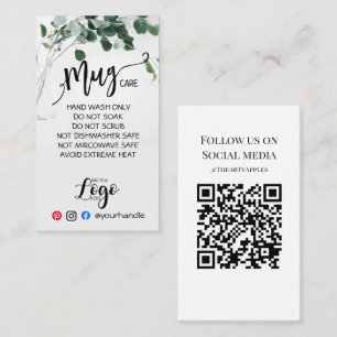 Carte De Visite AJOUTEZ VOTRE LOGO BOUGIE vinyle UCalyptus