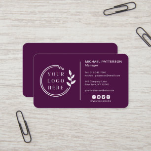 Carte De Visite Ajoutez Votre Logo Code QR Entreprise Contact