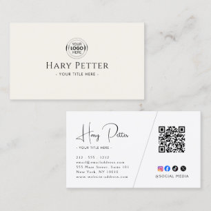 Carte De Visite Ajoutez votre logo et photo Agent