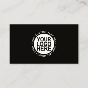 Carte De Visite Ajoutez Votre Logo Moderne Blanc et Kraft