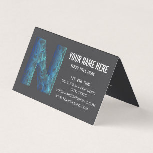 Carte De Visite Ajoutez votre logo personnalisé cercle professionn