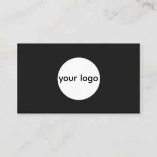 Carte De Visite Ajoutez votre logo personnalisé cercle professionn