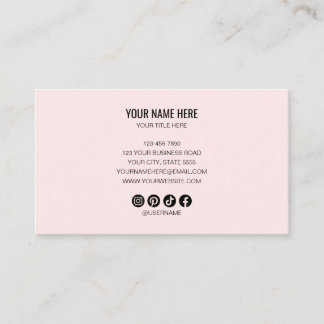 Carte De Visite Ajoutez votre logo personnalisé cercle professionn