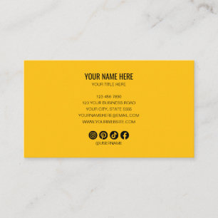 Carte De Visite Ajoutez votre logo personnalisé cercle professionn