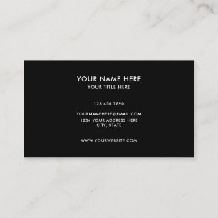 Carte De Visite Ajoutez votre logo personnalisé cercle professionn
