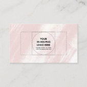 Carte De Visite Ajoutez votre logo, texture moderne (Devant)