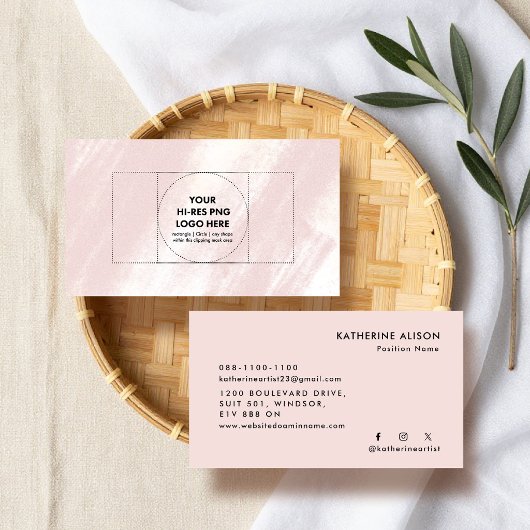 Carte De Visite Ajoutez votre logo, texture moderne