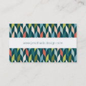 Carte De Visite Ajoutez votre moitié du siècle nommée Teal moderne (Dos)