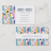 Carte De Visite Ajoutez votre motif | abstrait nommé de forme (Devant / Derrière)