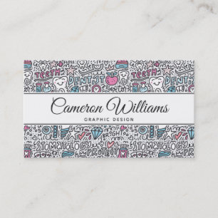 Carte De Visite Ajoutez votre motif dentaire nommé de bande