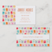 Carte De Visite Ajoutez votre motif | grunge nommé de dent (Devant / Derrière)