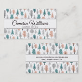 Carte De Visite Ajoutez votre motif | mignon nommé de forêt de (Devant / Derrière)