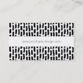 Carte De Visite Ajoutez votre motif | noir nommé de courses de (Dos)