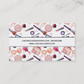 Carte De Visite Ajoutez votre motif nommé de maquillage (Dos)