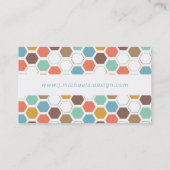 Carte De Visite Ajoutez votre motif nommé de module de ruche (Dos)