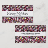 Carte De Visite Ajoutez votre motif nommé de studio de clou de | (Devant / Derrière)