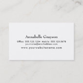 Carte De Visite Ajoutez votre photo ou image préférée à l'avant (Dos)