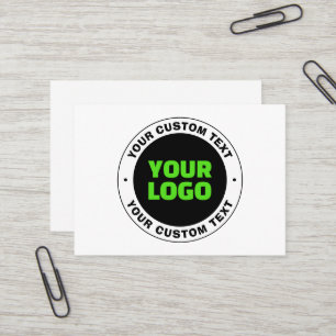 Carte De Visite Ajoutez votre propre logo d'entreprise ou design t