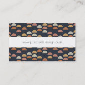 Carte De Visite Ajoutez votre semi motif | géométrique nommé de (Dos)