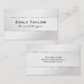 Carte De Visite Ajustement Arrière - plan Platine (Devant / Derrière)