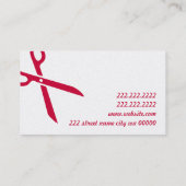 Carte De Visite Ajustements sur mesure Ajustement sur mesure Seams (Dos)