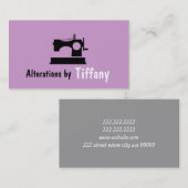 Carte De Visite Ajustements sur mesure Ajustement sur mesure Seams (Devant / Derrière)