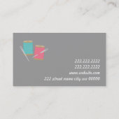 Carte De Visite Ajustements sur mesure Ajustement sur mesure Seams (Dos)