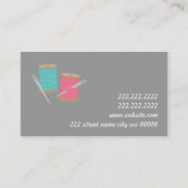 Carte De Visite Ajustements sur mesure Ajustement sur mesure Seams (Dos)