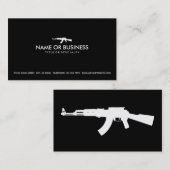 Carte De Visite ak47 simple (Devant / Derrière)