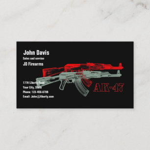 CARTE DE VISITE AK 47