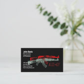 CARTE DE VISITE AK 47 (Debout devant)