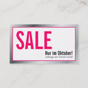 Carte De Visite Aktions Karten