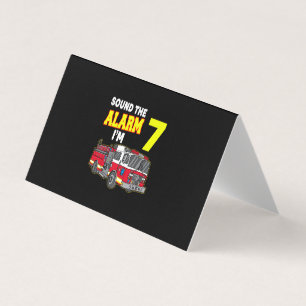 Carte De Visite Alarme Son Enfants Im 7 Enfants Pompier Camion Pom