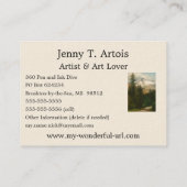 Carte De Visite Albert Bierstadt Peinture Neige dans le Haut Pays (Dos)