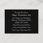 Carte De Visite Alboneit Baroque 2.5 Élégant Professionnel (Dos)