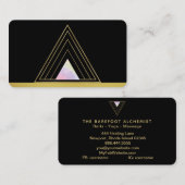 Carte De Visite *~* Alchimie d'or Triangle géométrique Sacré minim (Devant / Derrière)