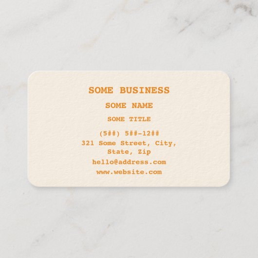 Carte De Visite Alcohol Ethanol Molecular Chemical Formula (Dos)