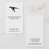 Carte De Visite Alectrosaurus Dinosaur (Devant / Derrière)