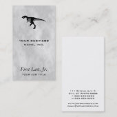 Carte De Visite Alectrosaurus Dinosaure Fumée (Devant / Derrière)
