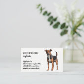 Carte De Visite Alerte Brown Black Dog | Services animaux (Debout devant)