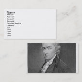 Carte De Visite Alexander Hamilton (1757-1804) gravé par John (Devant / Derrière)